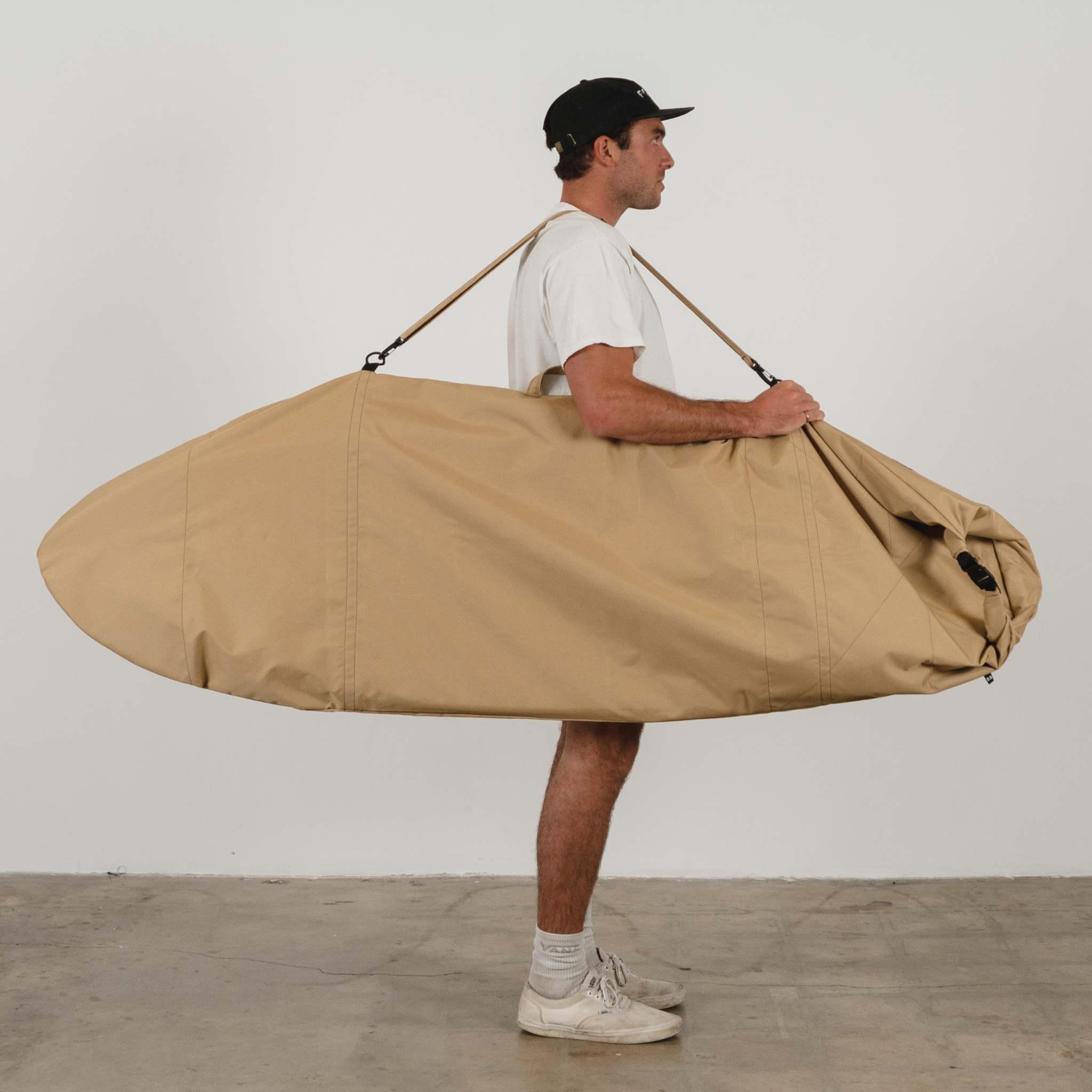 Harbor Tan Canvas Surfboard Bag