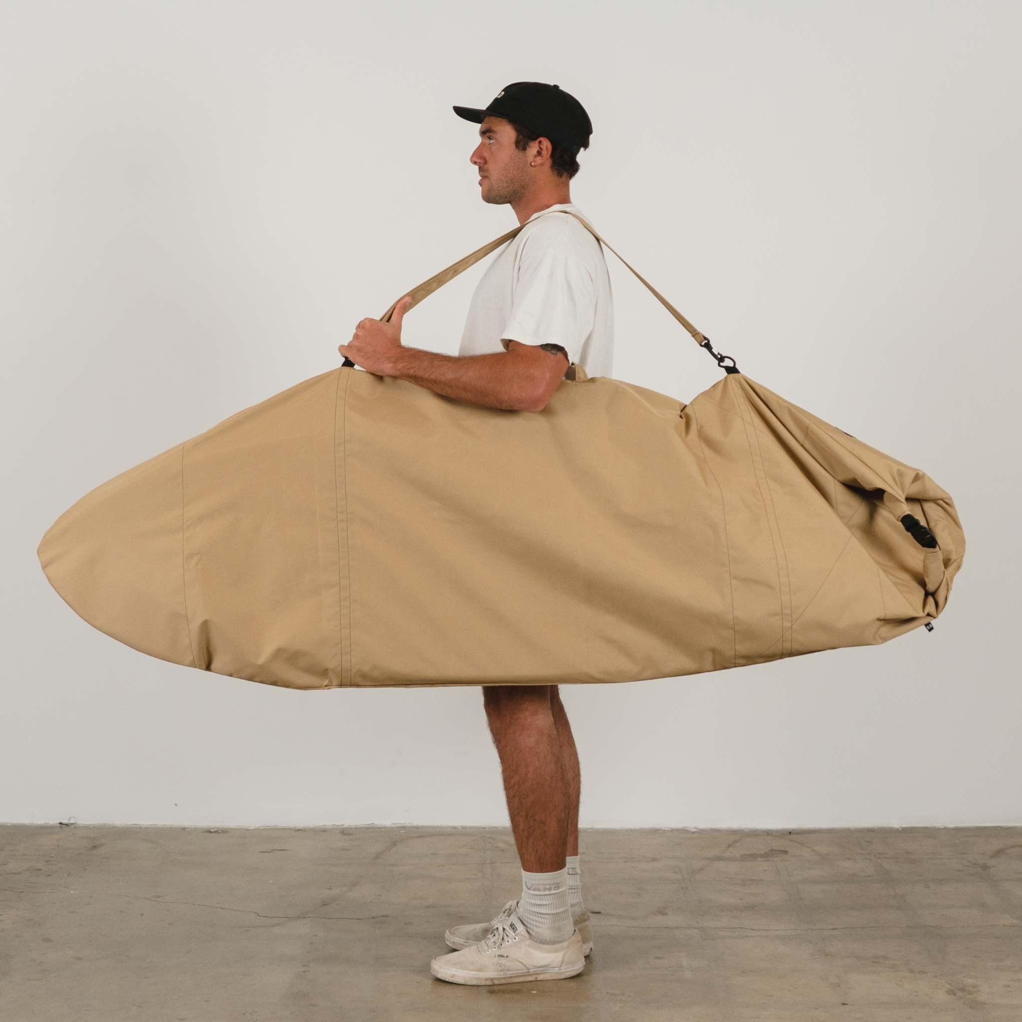 Harbor Tan Canvas Surfboard Bag