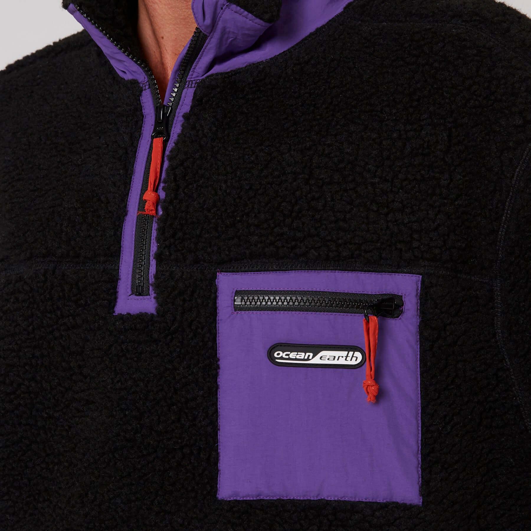 Reflex Sherpa 1/4 Zip - Black