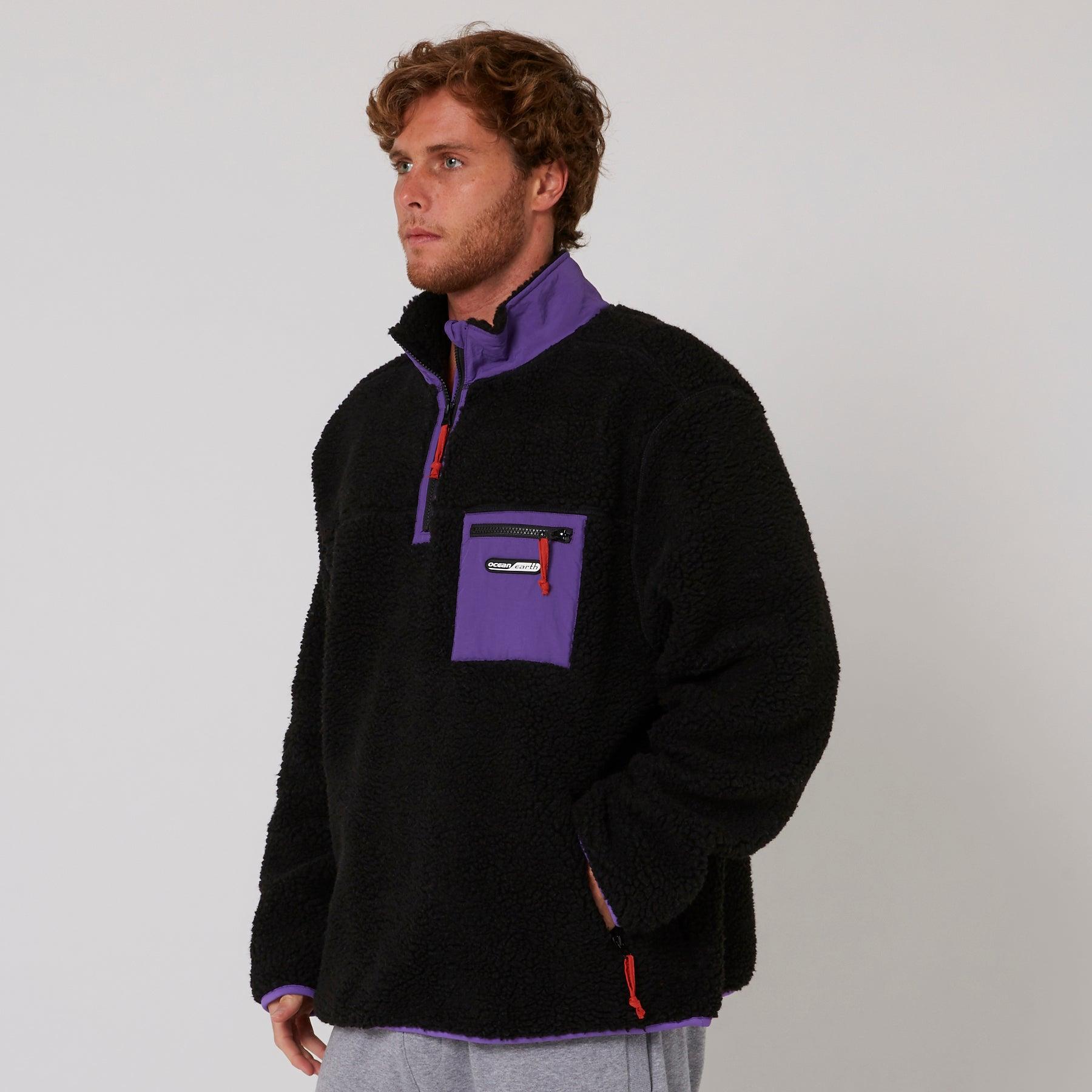 Reflex Sherpa 1/4 Zip - Black