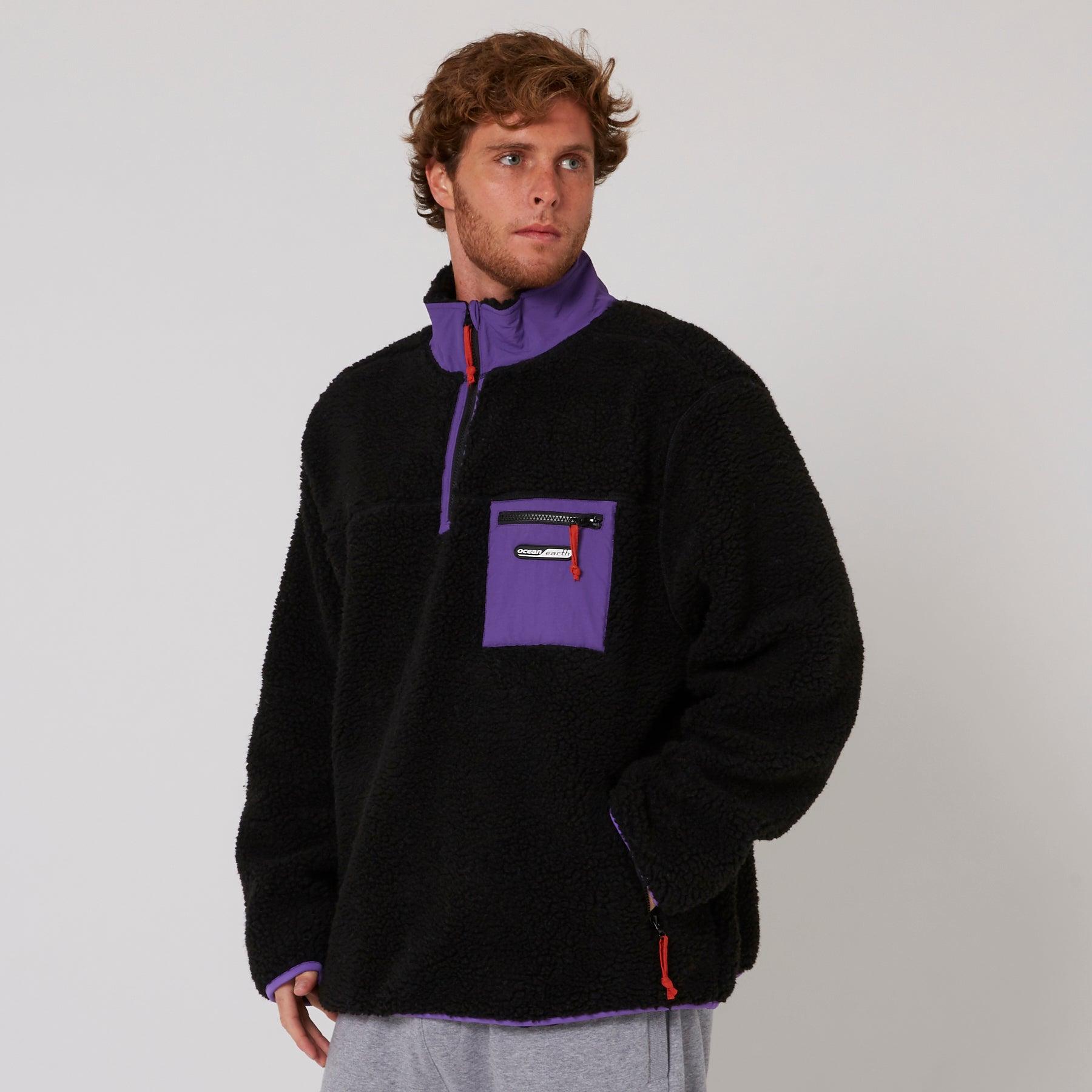 Reflex Sherpa 1/4 Zip - Black
