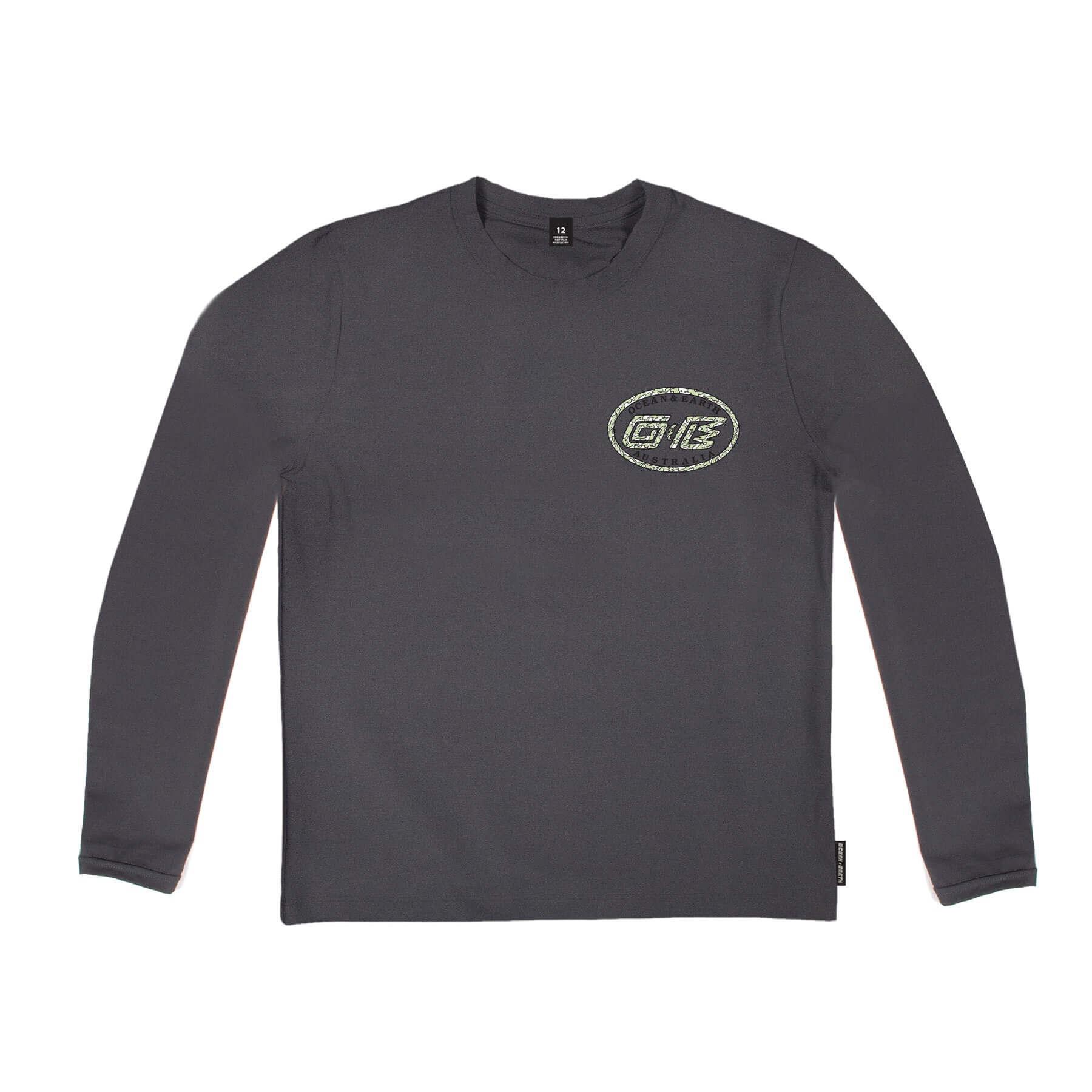 Boys T-Shirt L/S Rash Shirt - Charcoal
