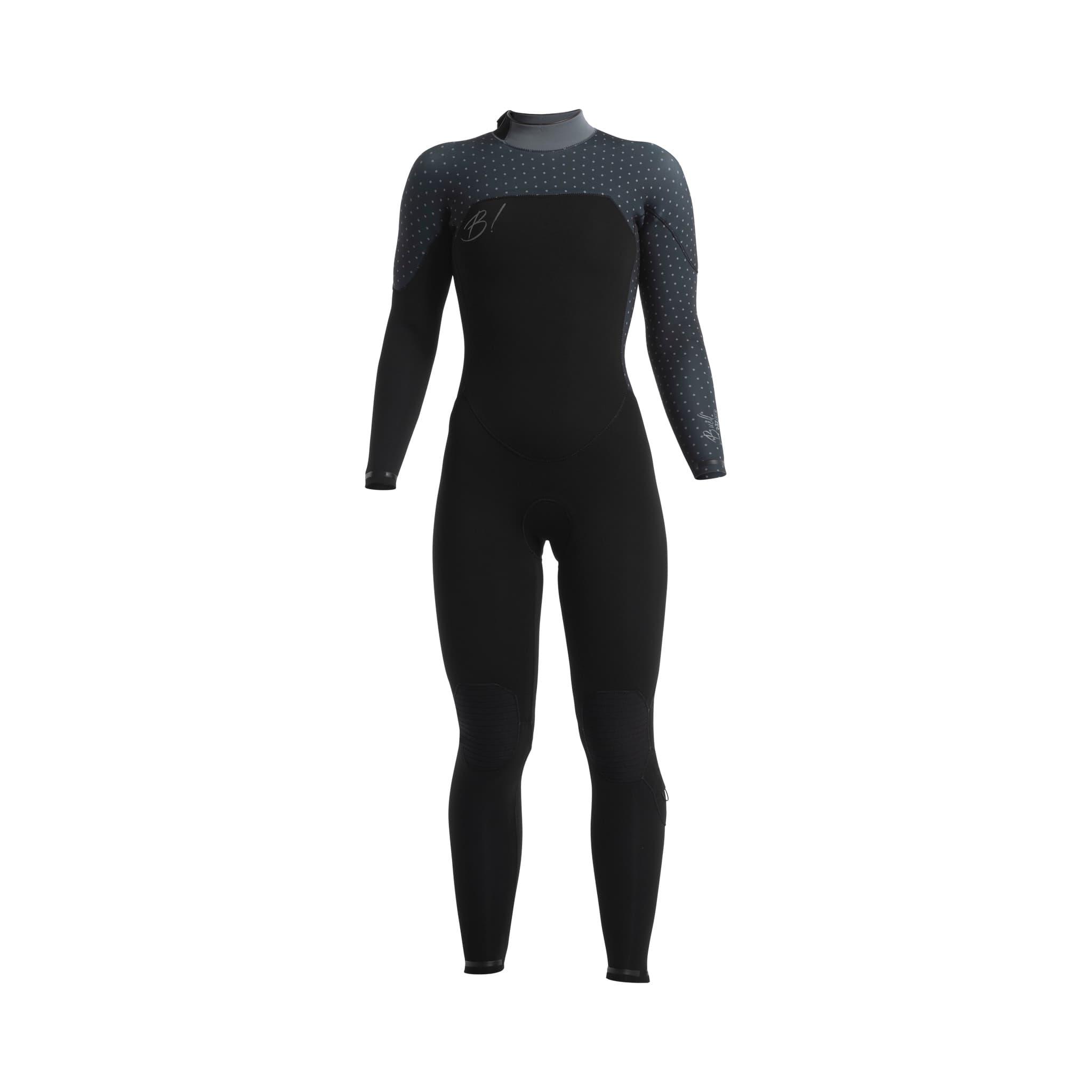 Buell RBZ Stealth Mode 3/2 Fullsuit Womens Black with Graphite Dots