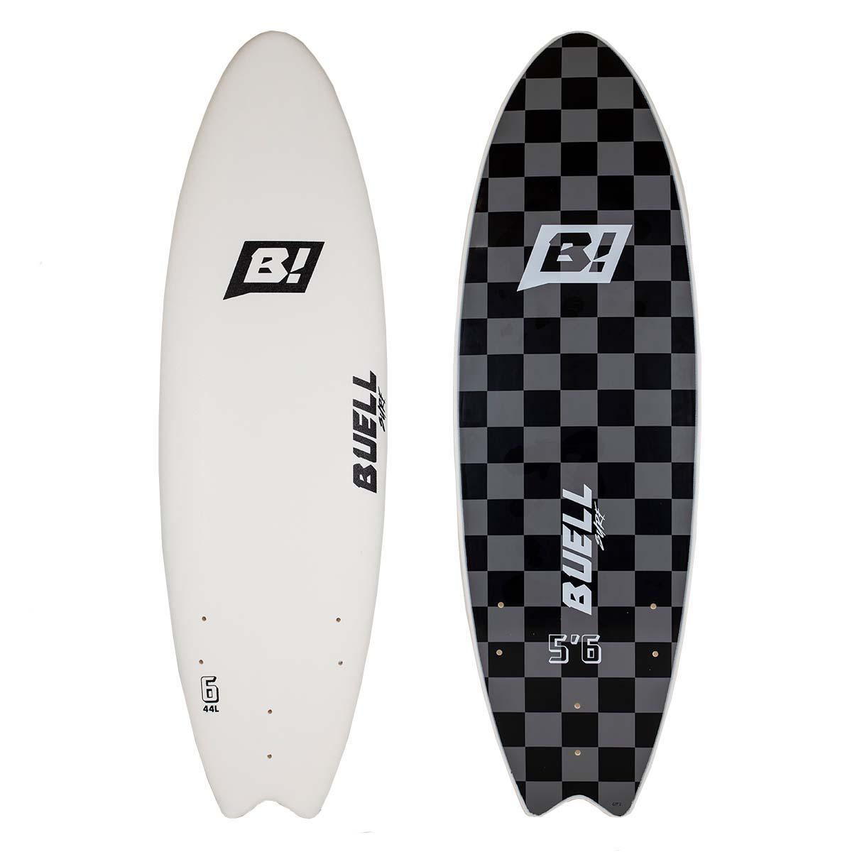 Buy the Buell Surf Foamie 6ft 0in White Surfboard Online Now