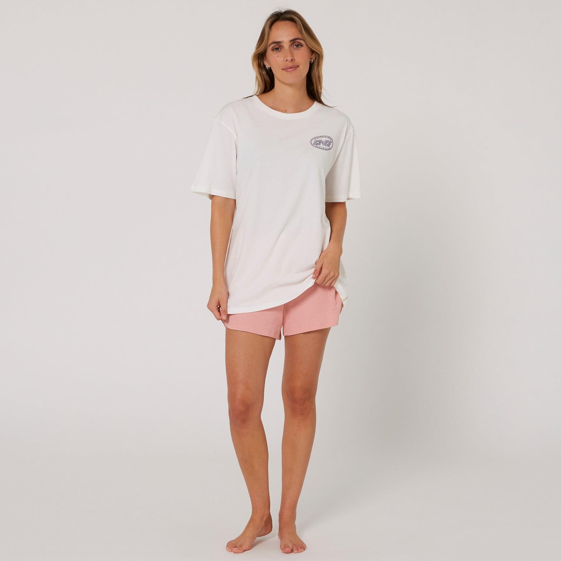 Camo Boyfriend Tee - Vintage White