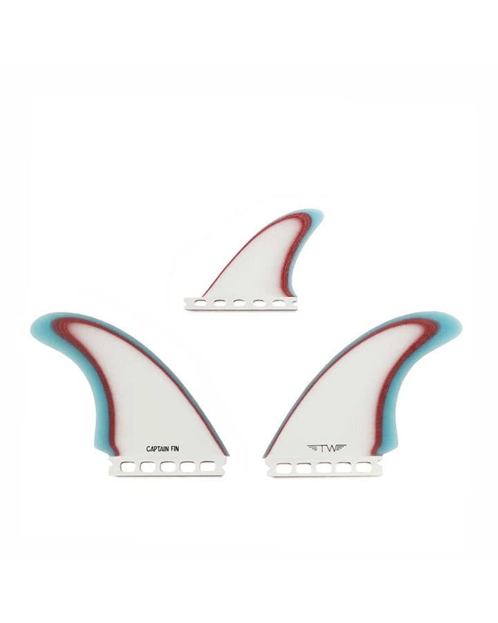 Captain Fin Co Tyler Warren Especial Twin + 1 - Blue - Futures Surfboard Fin