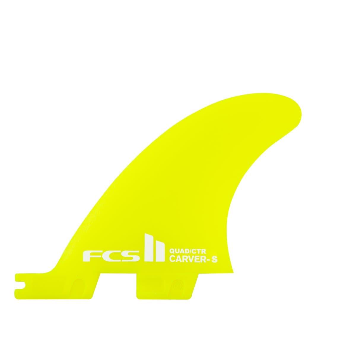 FCS Carver NG Small Quad Rear/Side Bite Fins - Acid Surboard Fin
