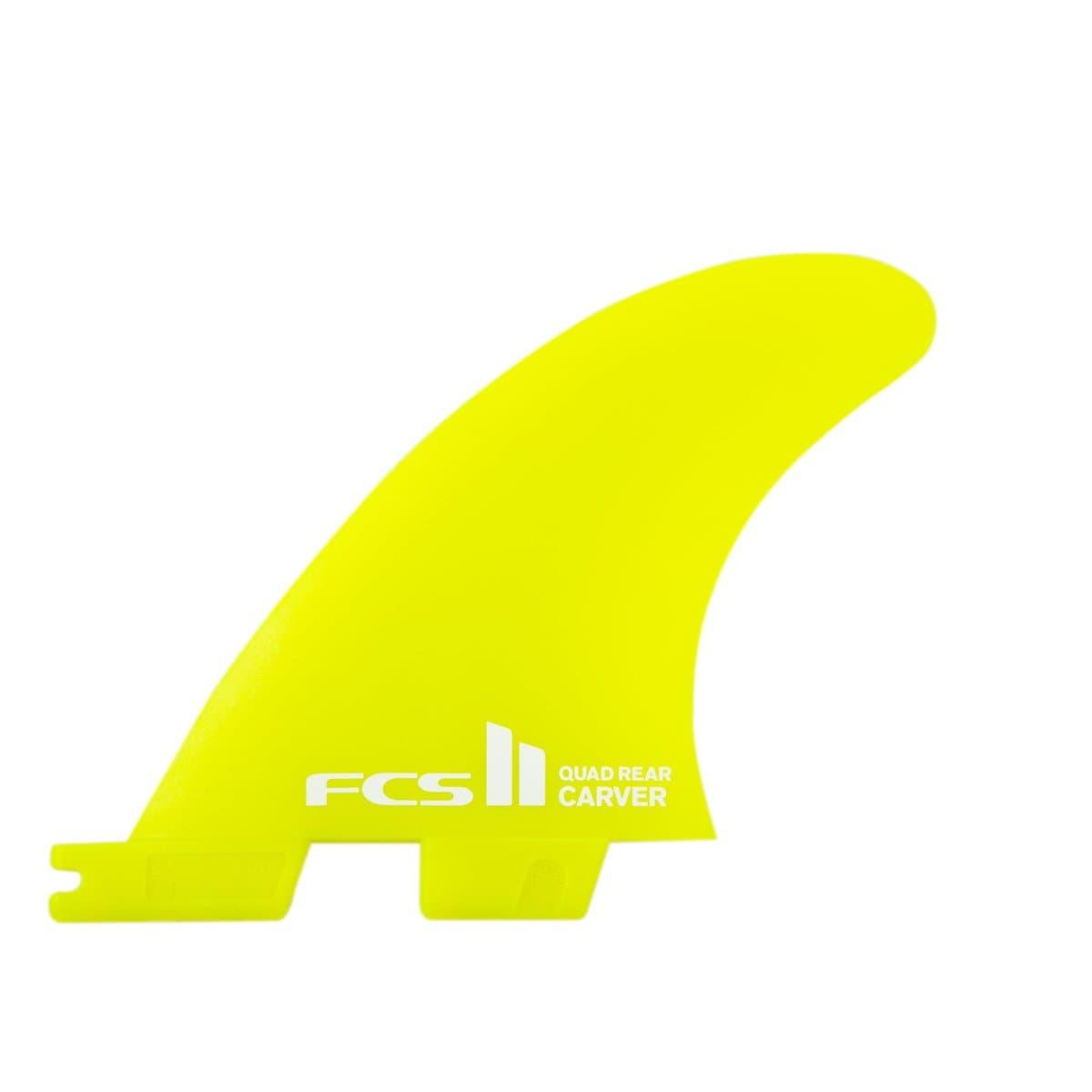 FCS Carver NG Small Quad Rear/Side Bite Fins - Acid Surboard Fin