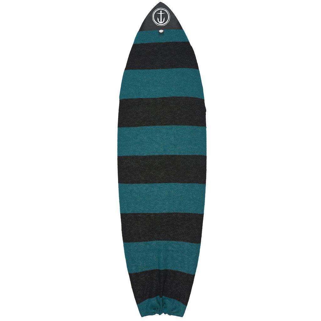 Shortboard Stretch Cover - Black/Green-6' 6" 2