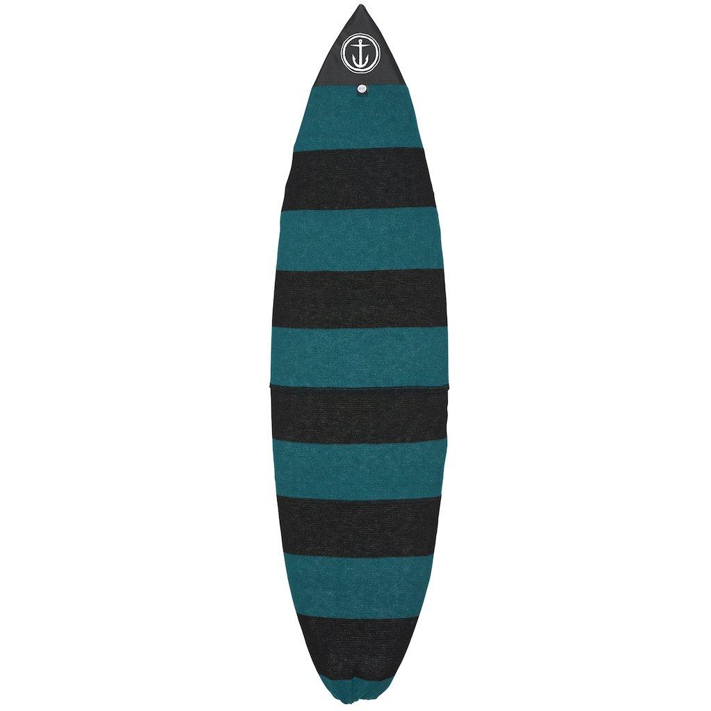 Shortboard Stretch Cover - Black/Green-6' 6" 1