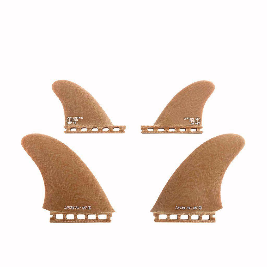 Buy the Captain Fin Co NPJ Quartet Futures L Brown Fin Online Now
