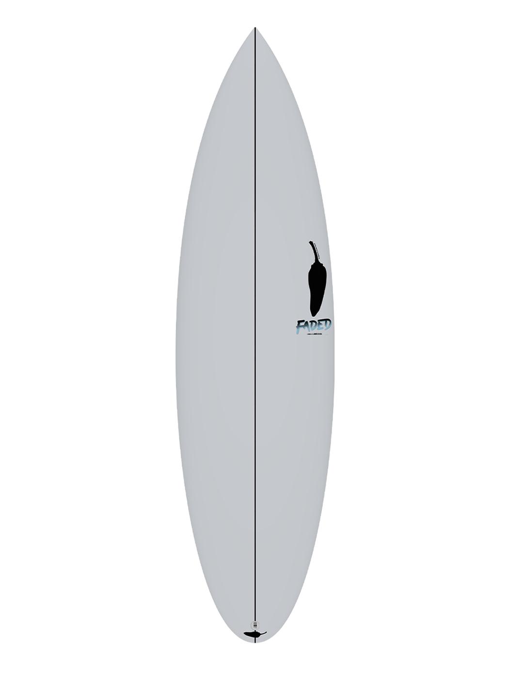 Chilli Faded Surfboard deck