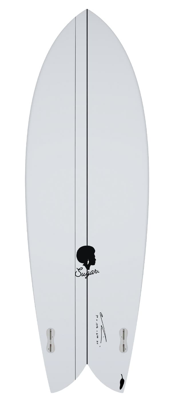 Chilli Sugar twin fin Surfboard bottom