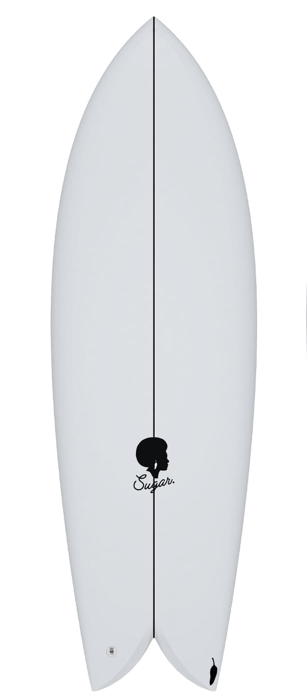 Chilli Sugar twin fin Surfboard deck