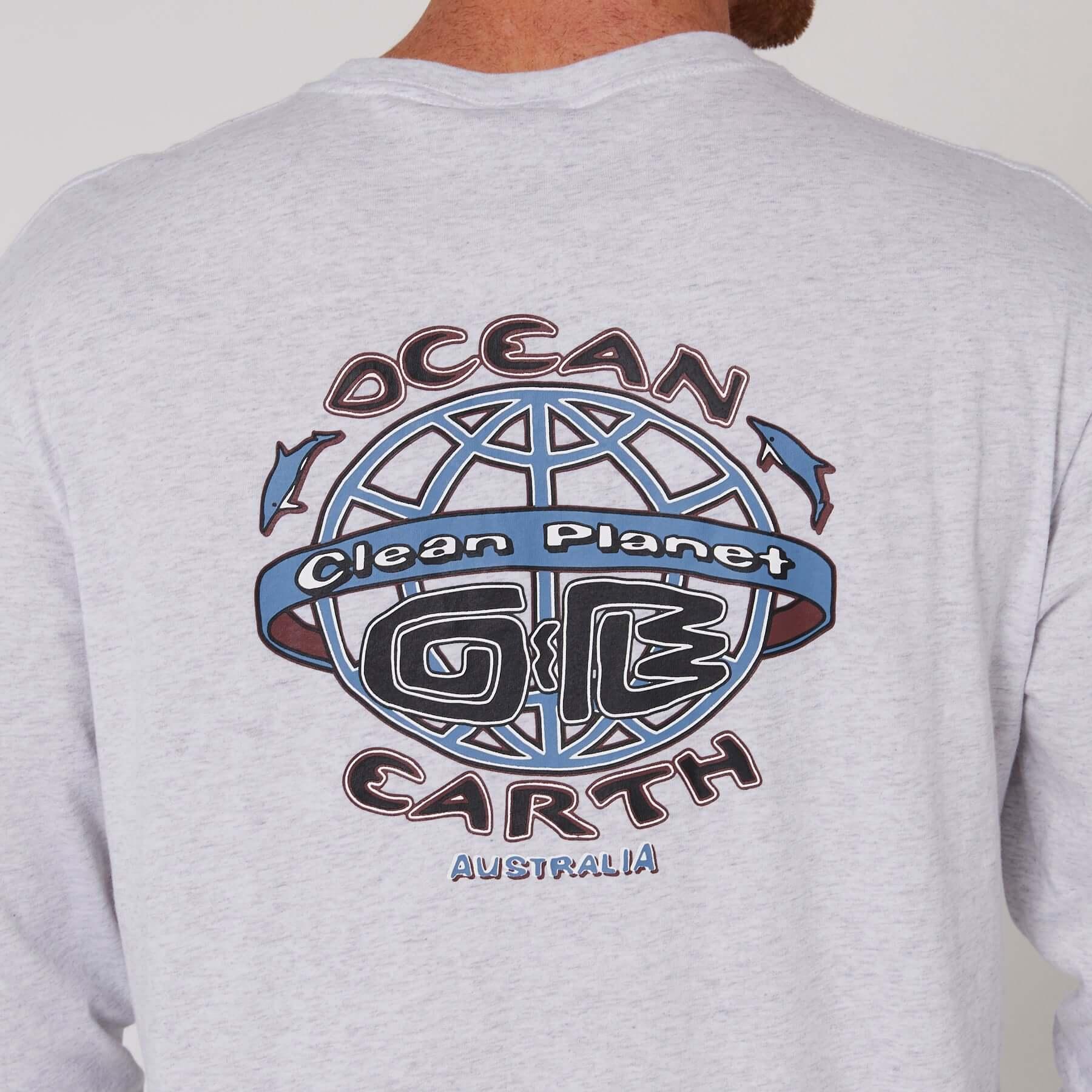 Clean Planet L/S Tee - Snow Marle