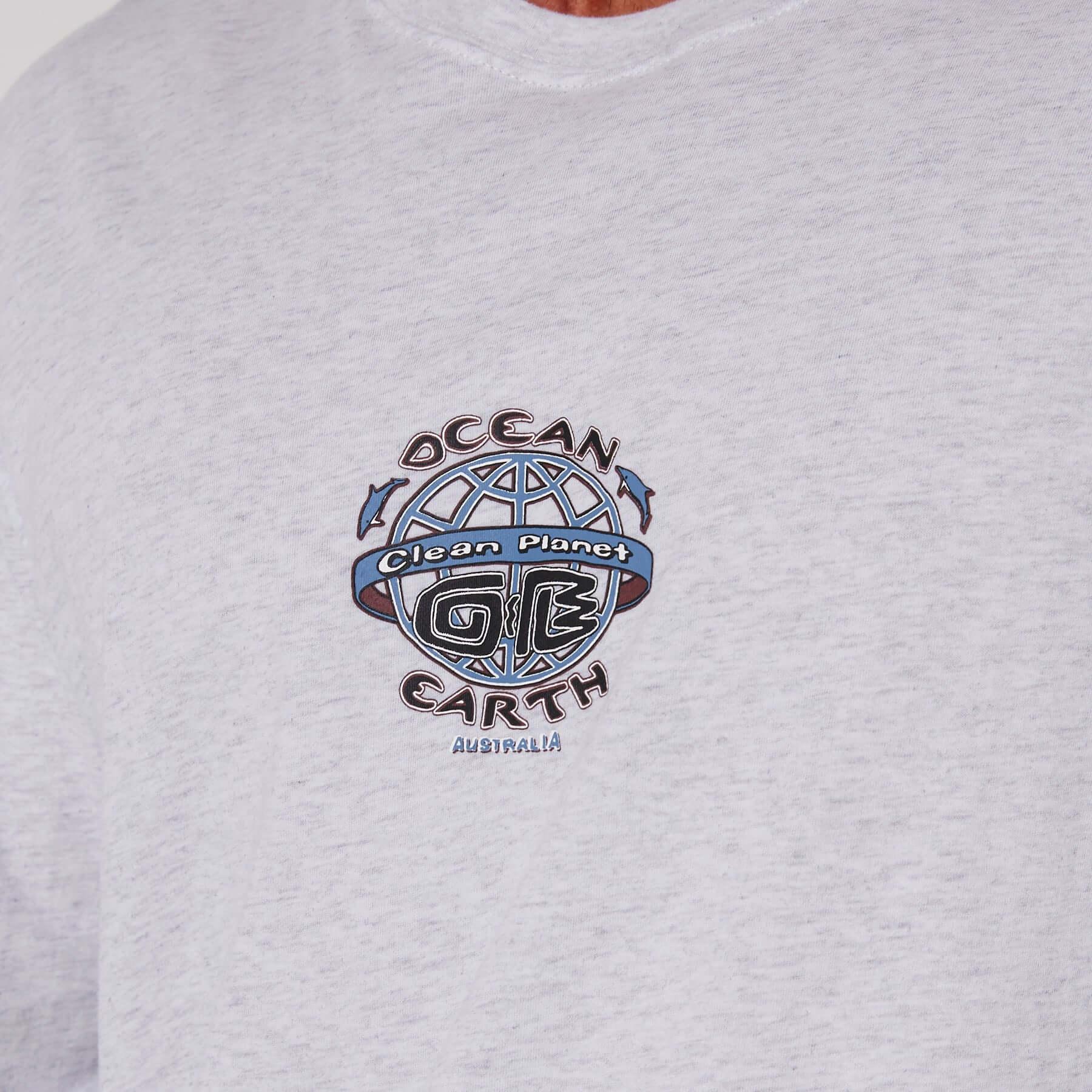 Clean Planet L/S Tee - Snow Marle
