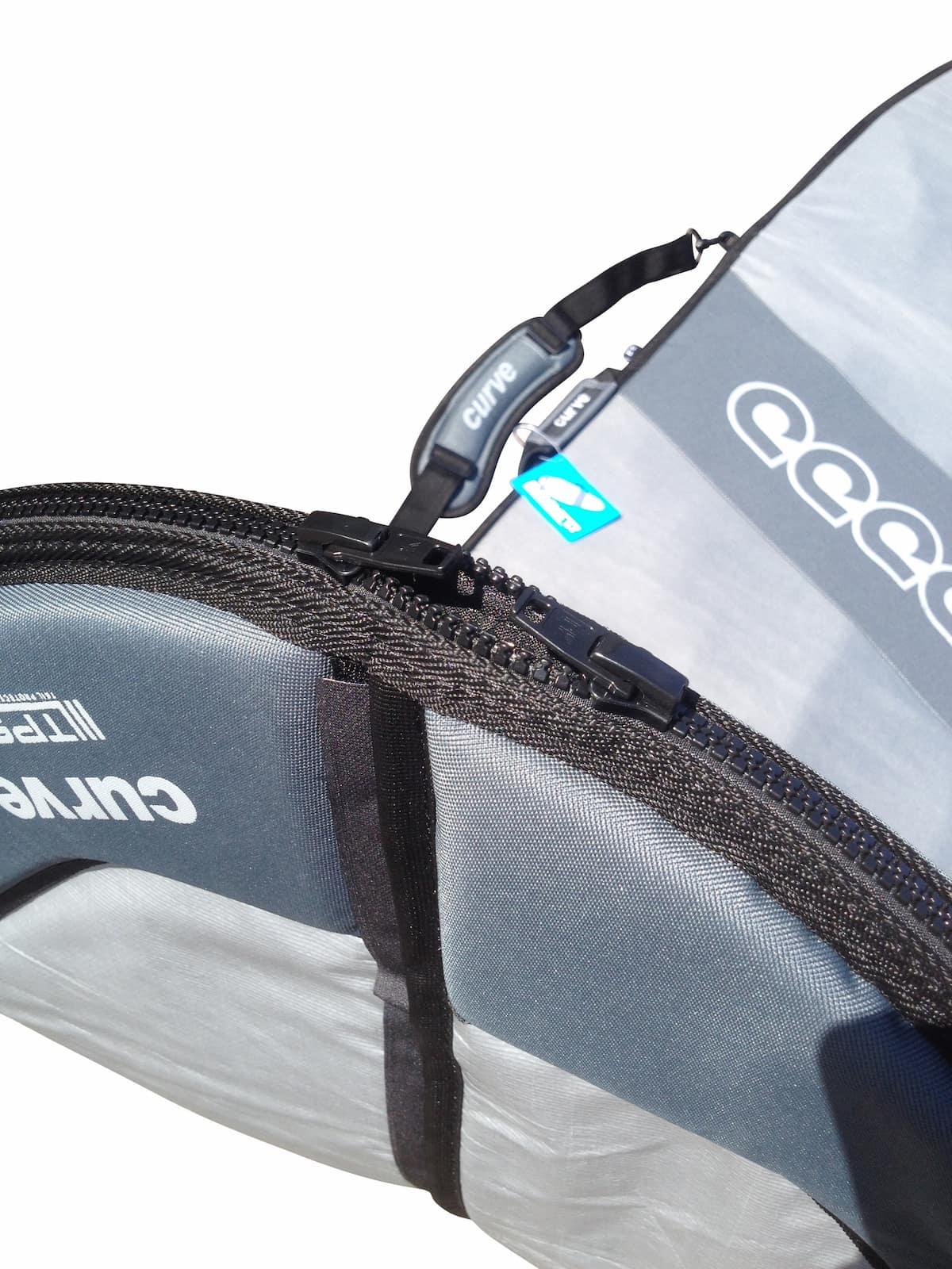 Curve Armourdillo Travel Surfboard Bag - Retro tail zipper
