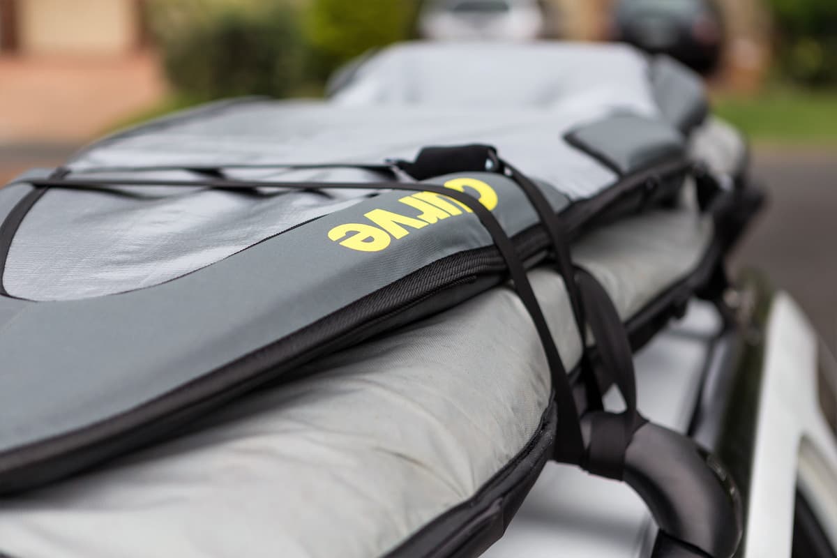 Curve Armourdillo Travel Surfboard Bag - Shortboard roofrack