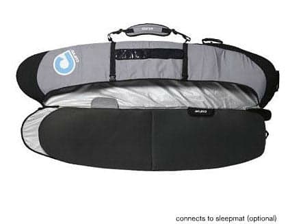 Curve Overstayer Multi-Surfboard Travel Coffin Bag (1-3) connects to sleepmat