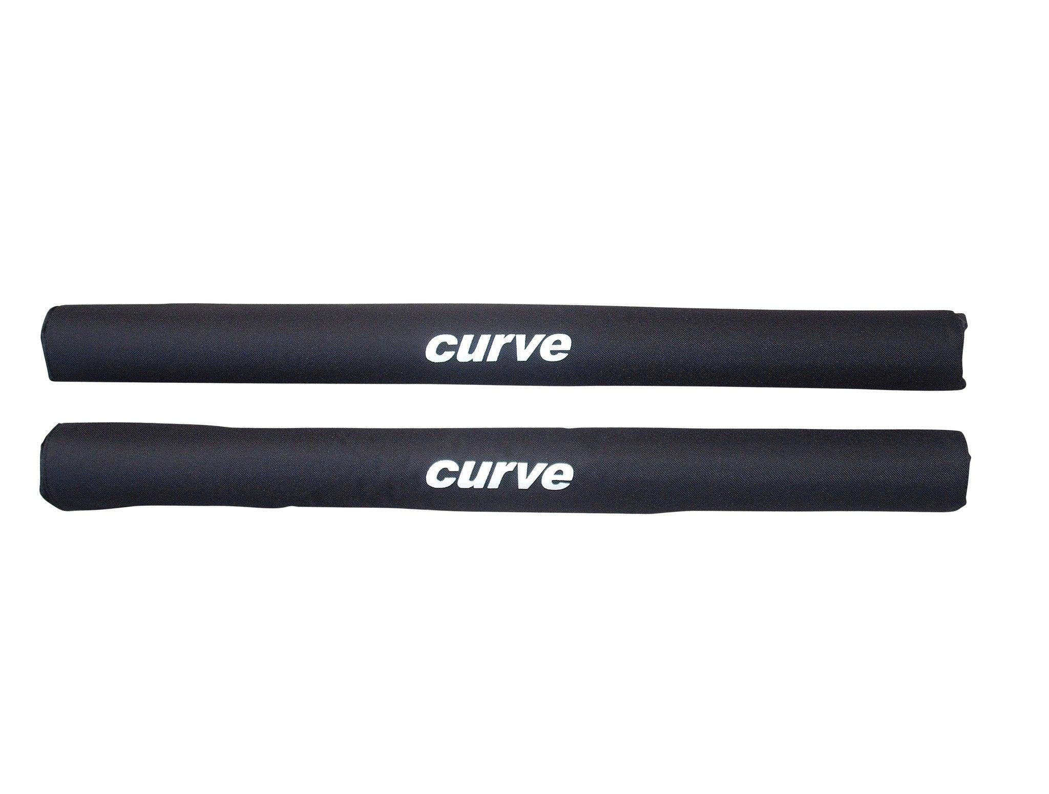 Curve Roof Rack Pads Round - Black - Double 28"