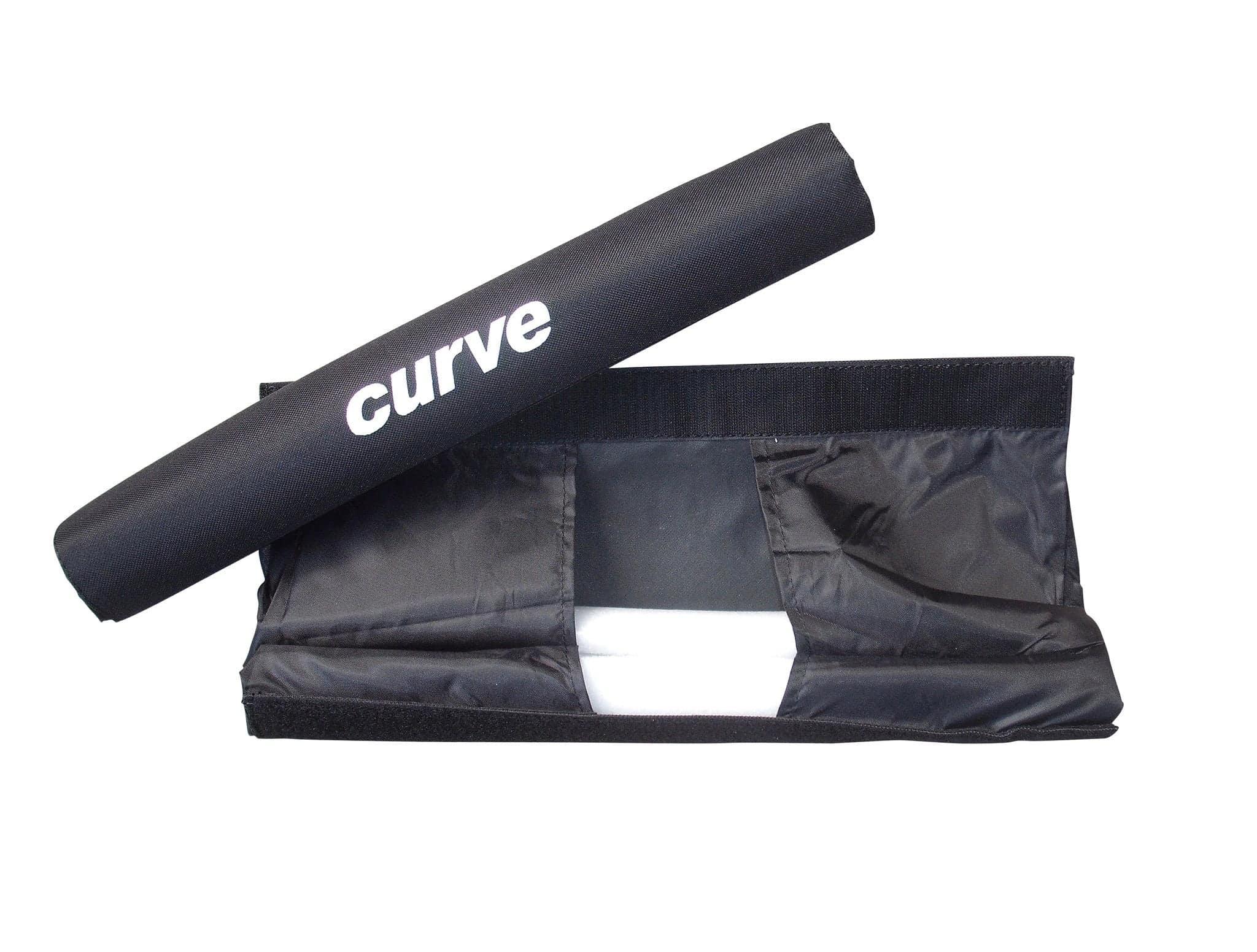 Curve Roof Rack Pads Round - Black - Single 17" open