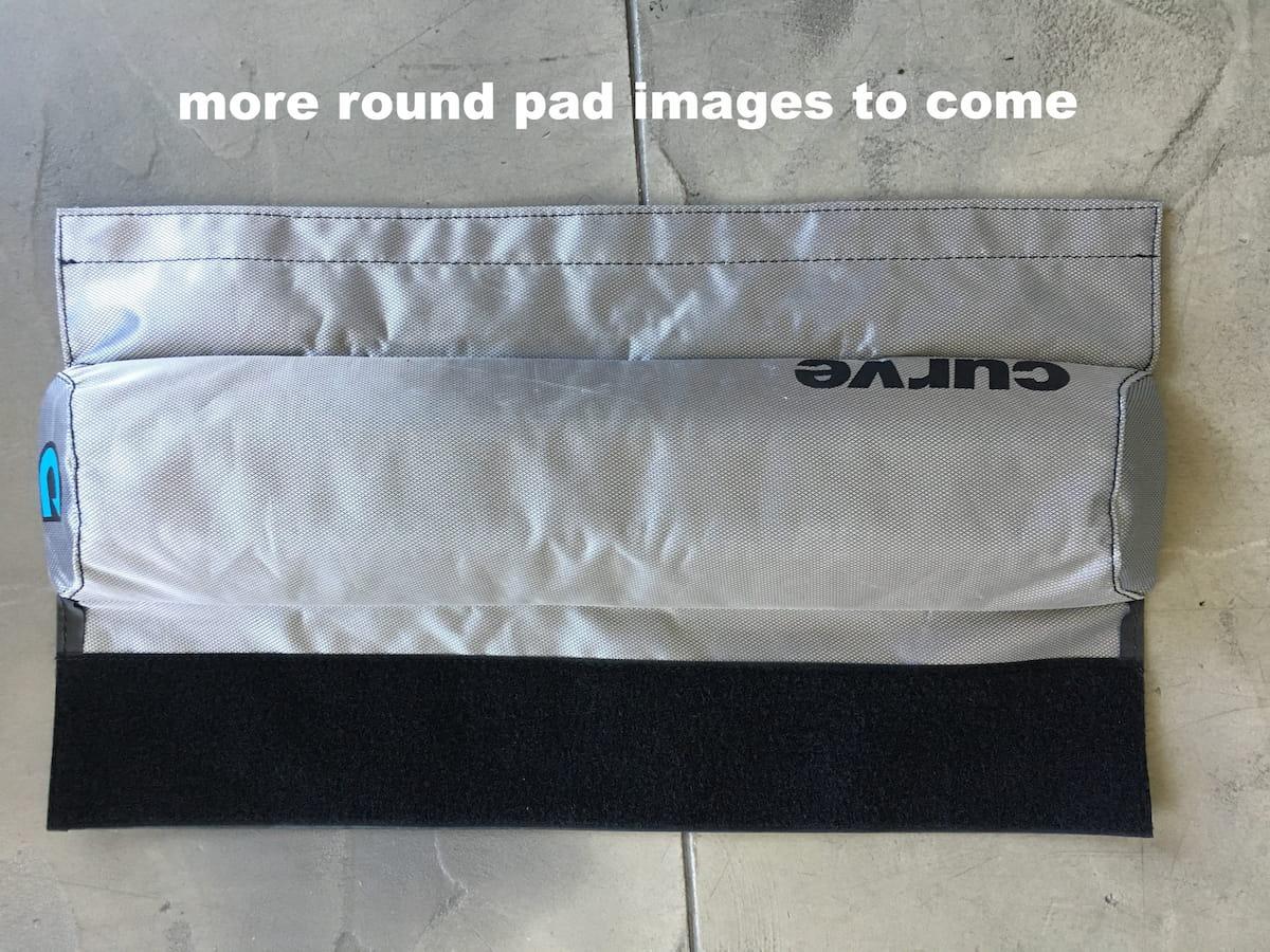 Curve Roof Rack Pads Round - Silver