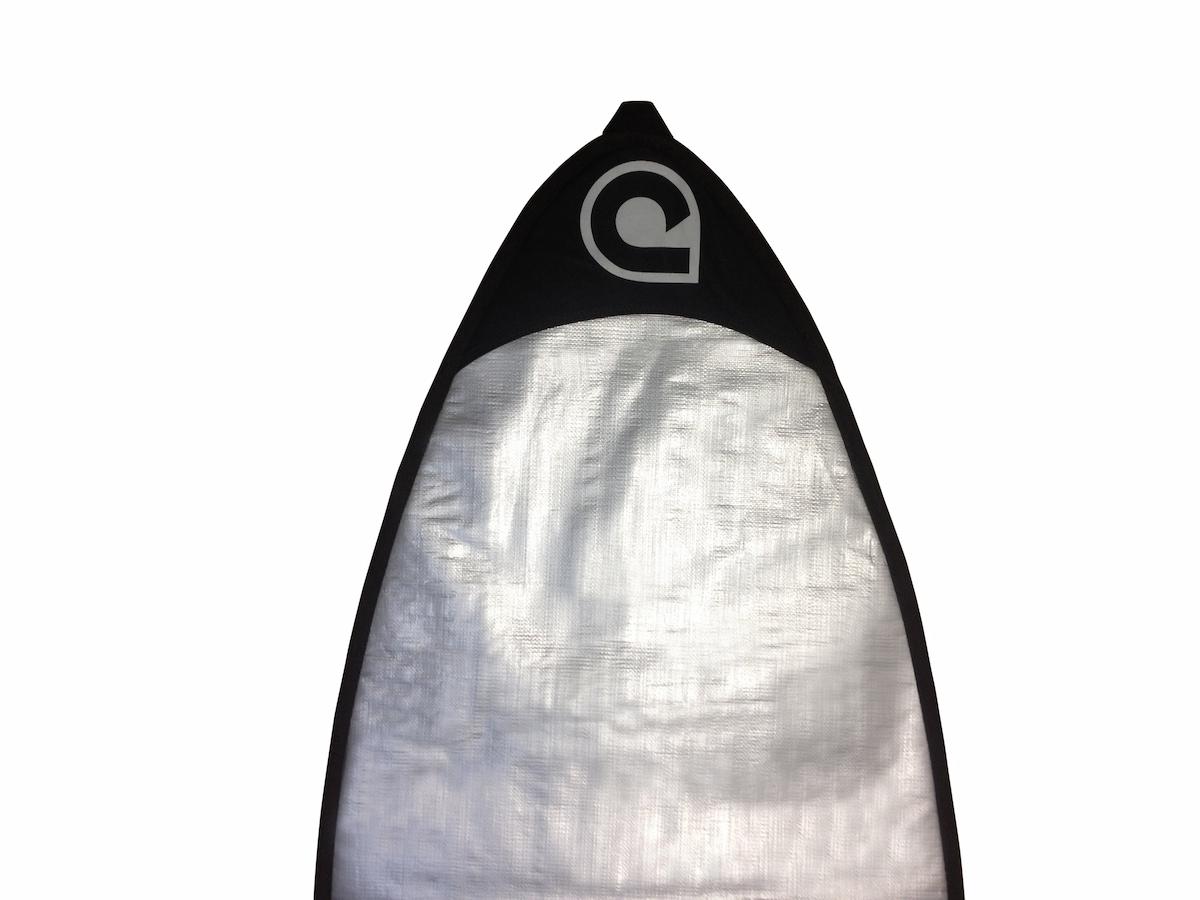 Curve Supermodel Shortboard Surfboard Bag nose