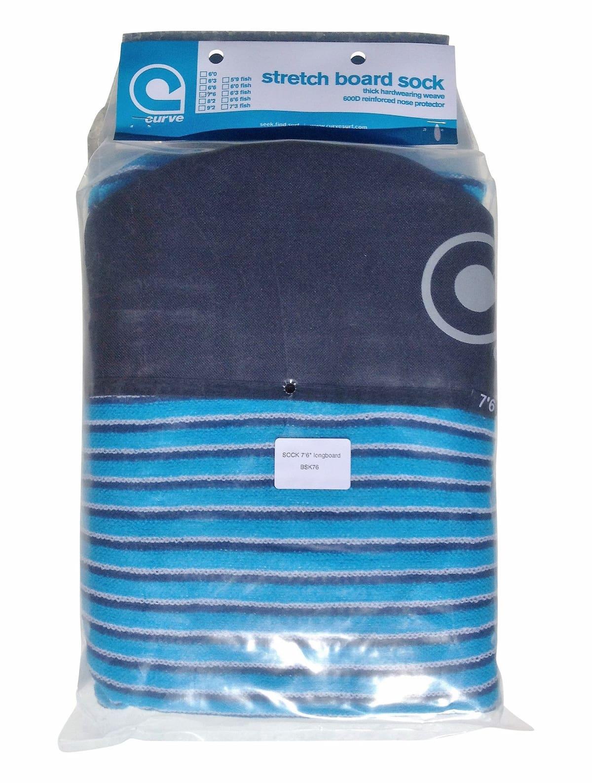 Curve Shortboard Surfboard Sock in packaging
