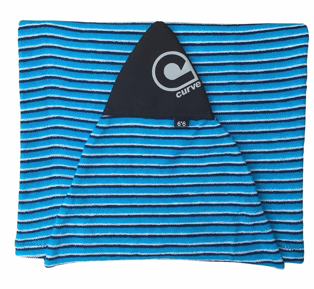 Curve Shortboard Surfboard Sock folded