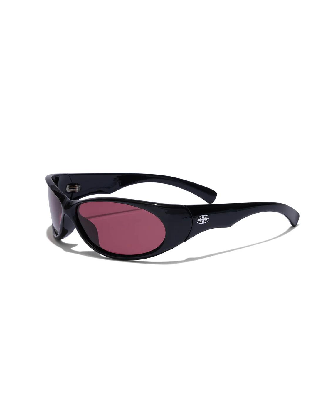 Demon Speed Sunglasses - Polished Black/Rust Polarised