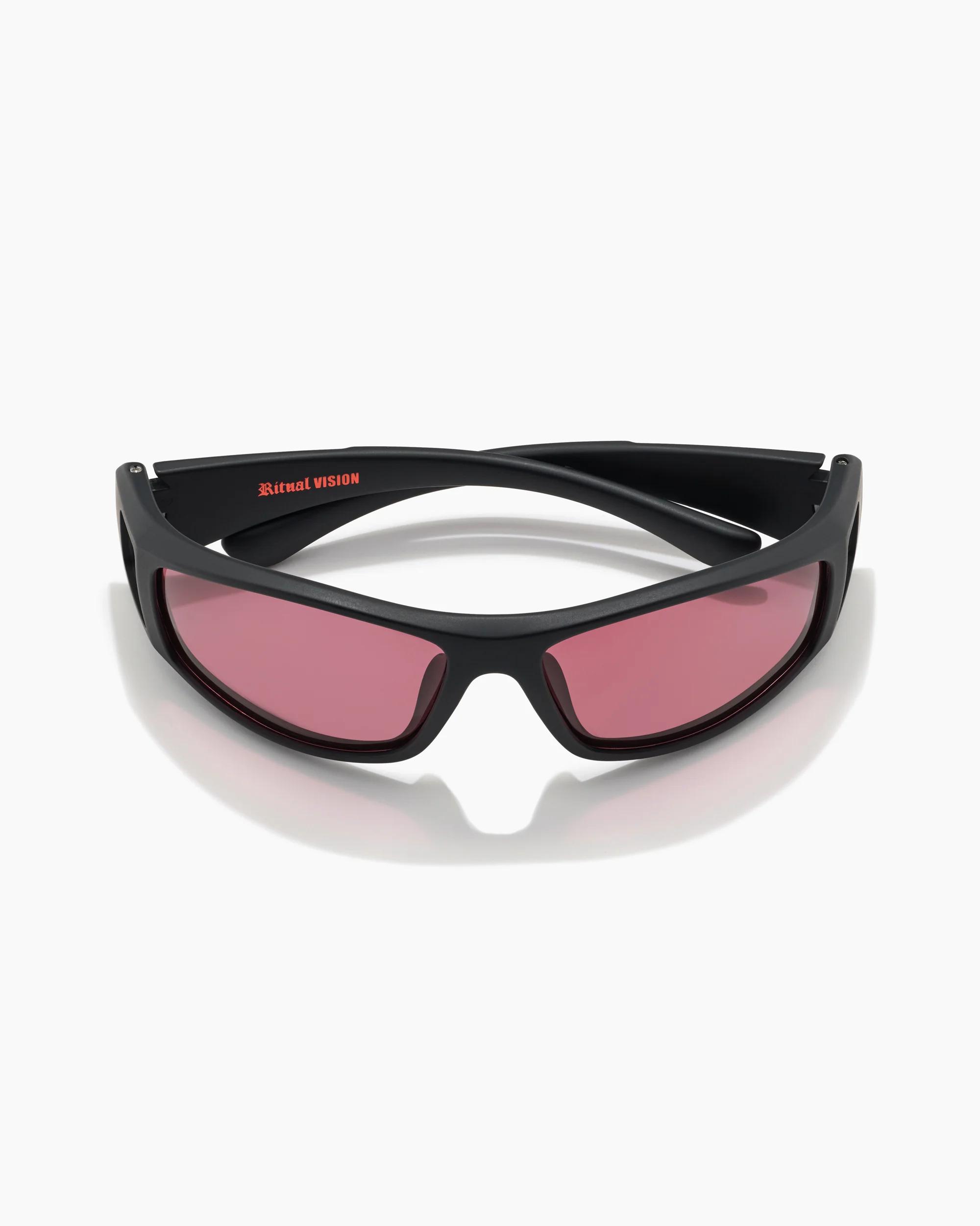 Dragster Sunglasses - Matte Black/Rust Polarised