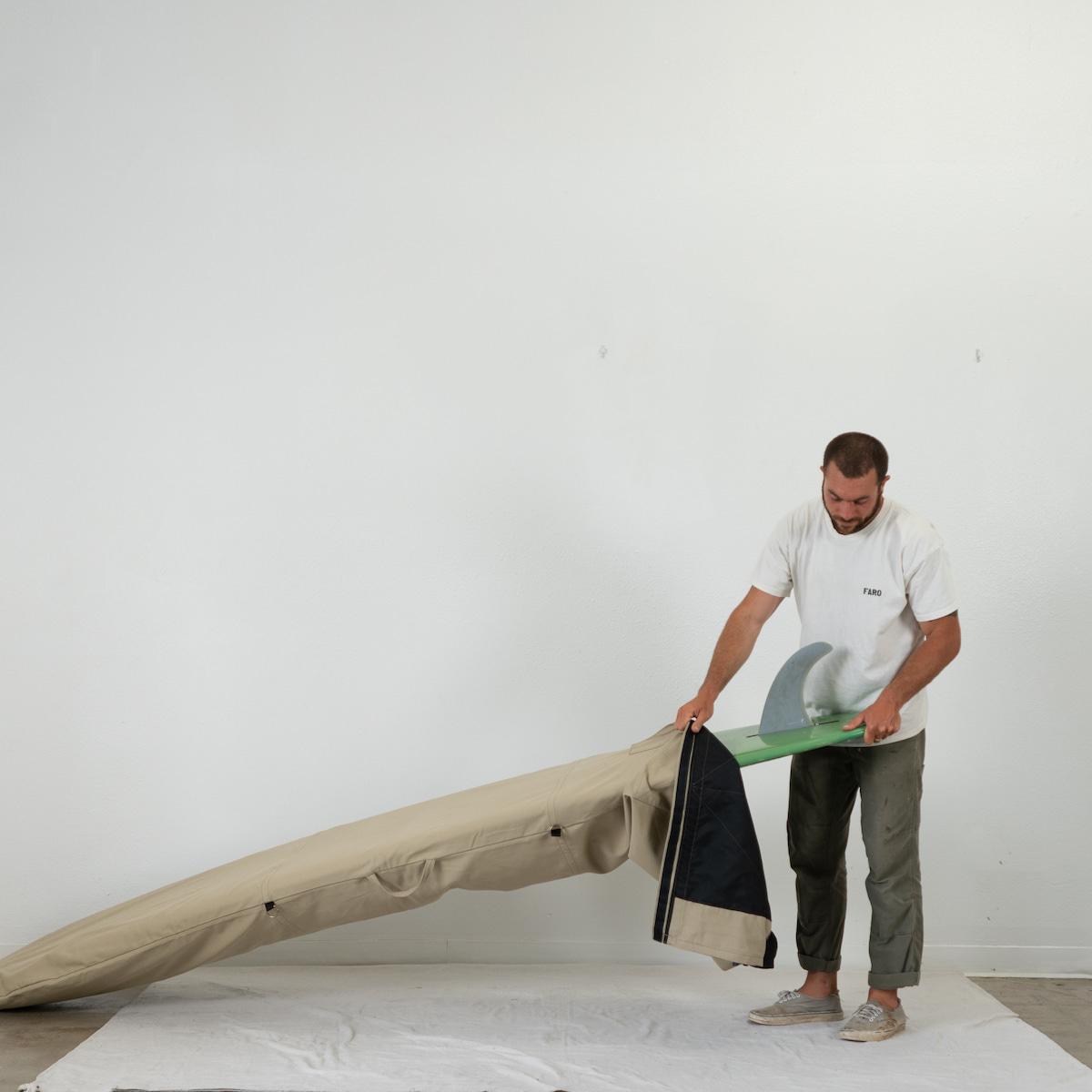 Faro Harbor Tan Roll Bottom Board Bag