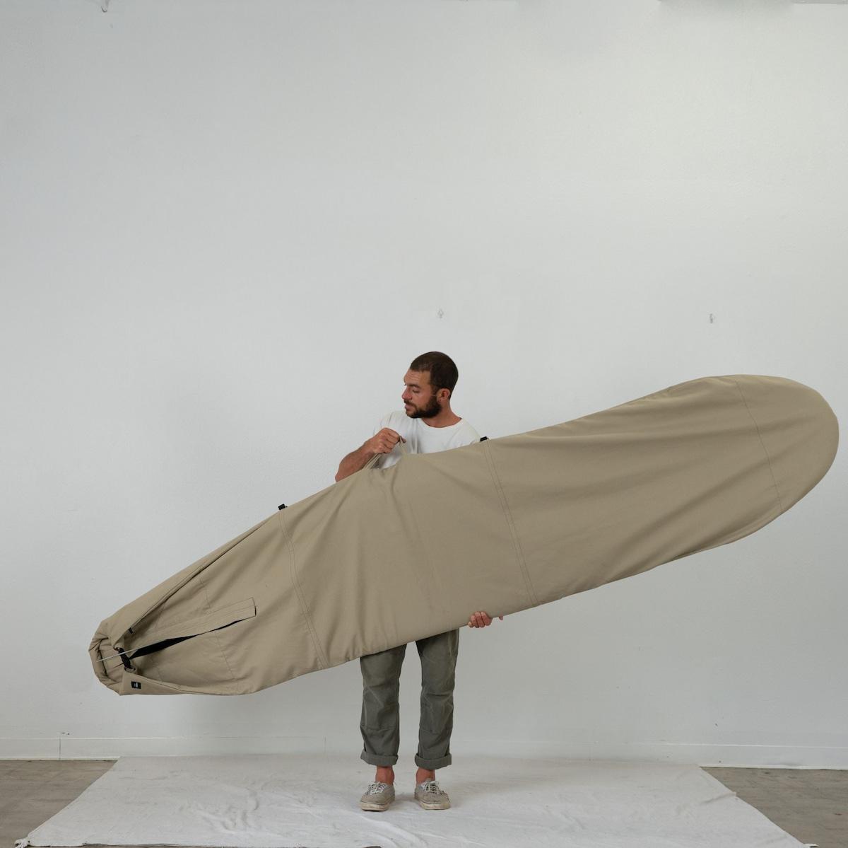 Faro Harbor Tan Roll Bottom Board Bag