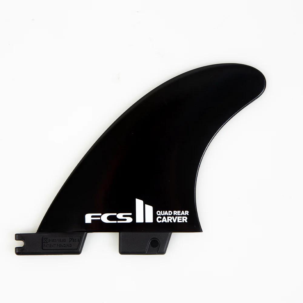 FCS II Carver Quad Rear Fins - Black - Medium
