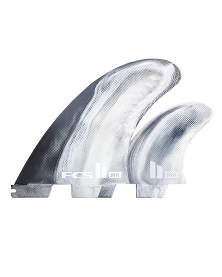 FCS II MR PC Tri Fin Set - Black/White Swirl