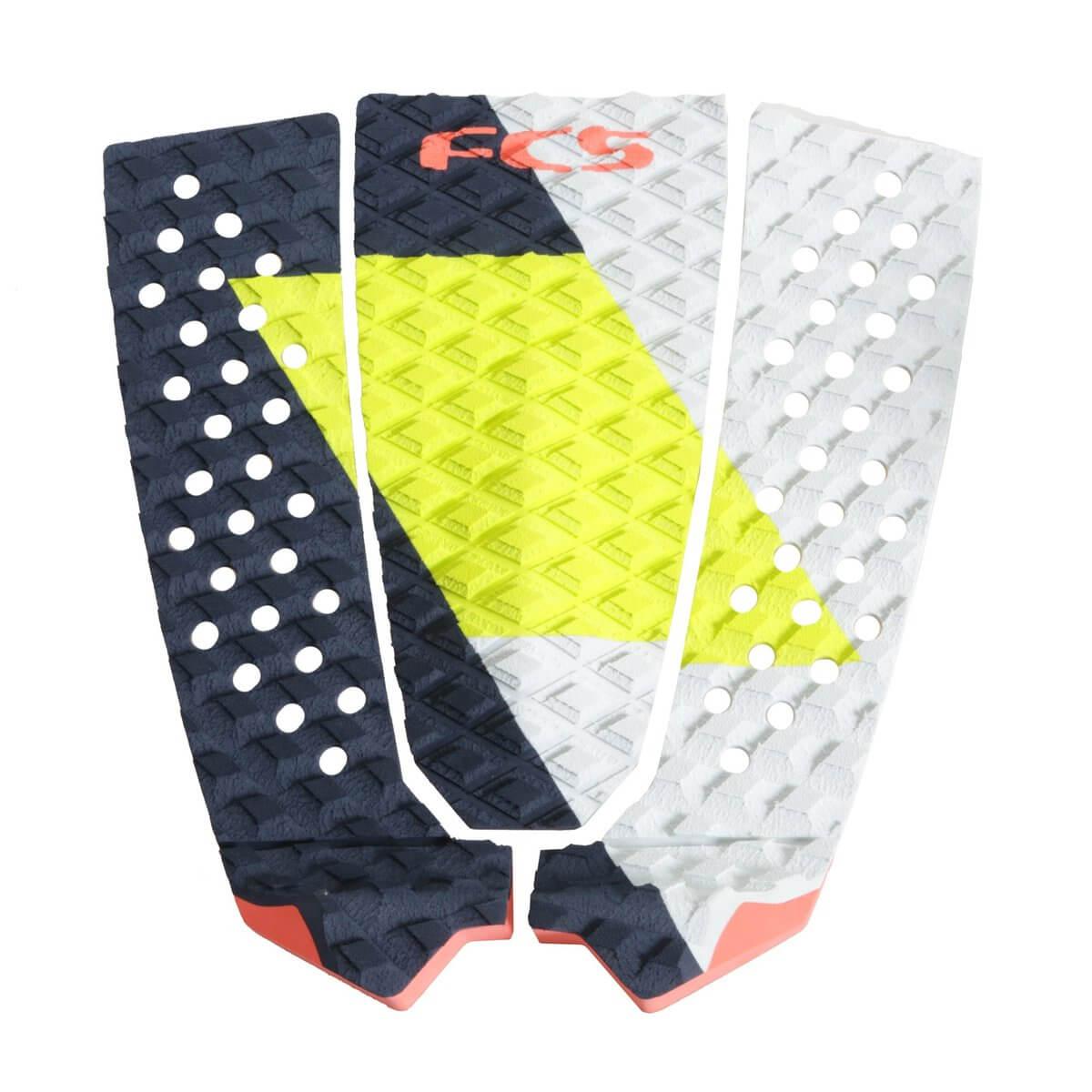 FCS Filipe Toledo Surf Traction Tail Pad - Coal / Lime