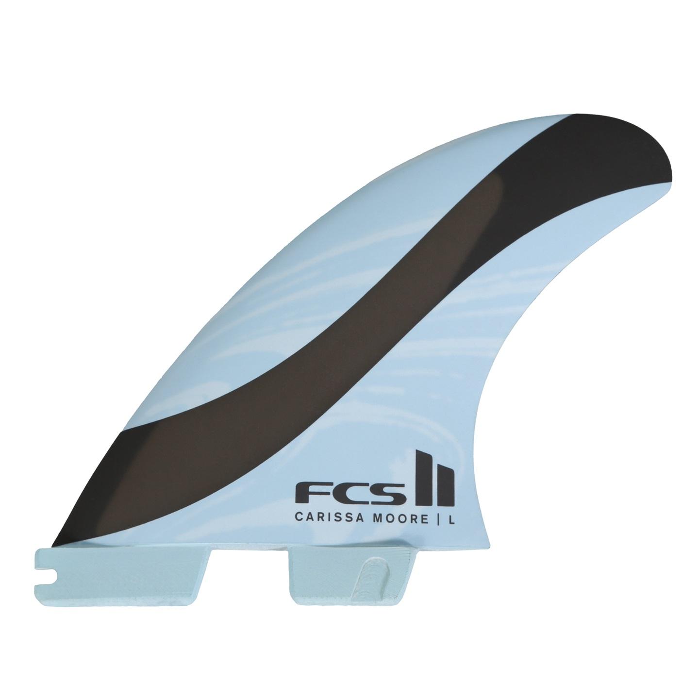 FCS II Carissa Moore PC Aircore Tri Fins - Blue/Black