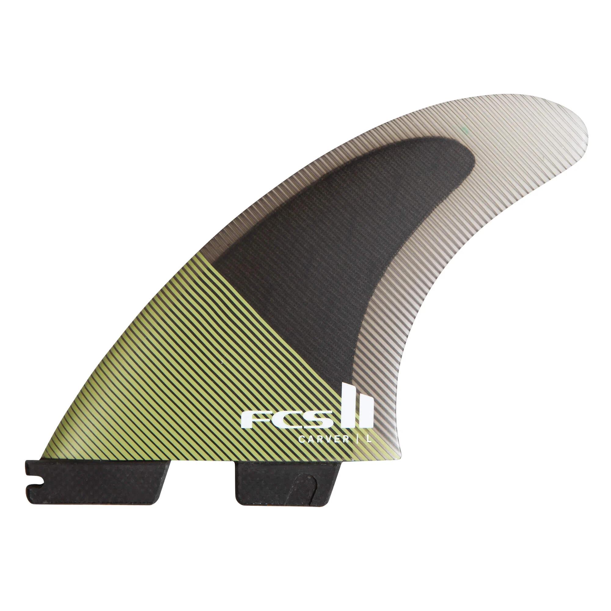 FCS II Carver PC Tri Fins - Eucalyptus - M