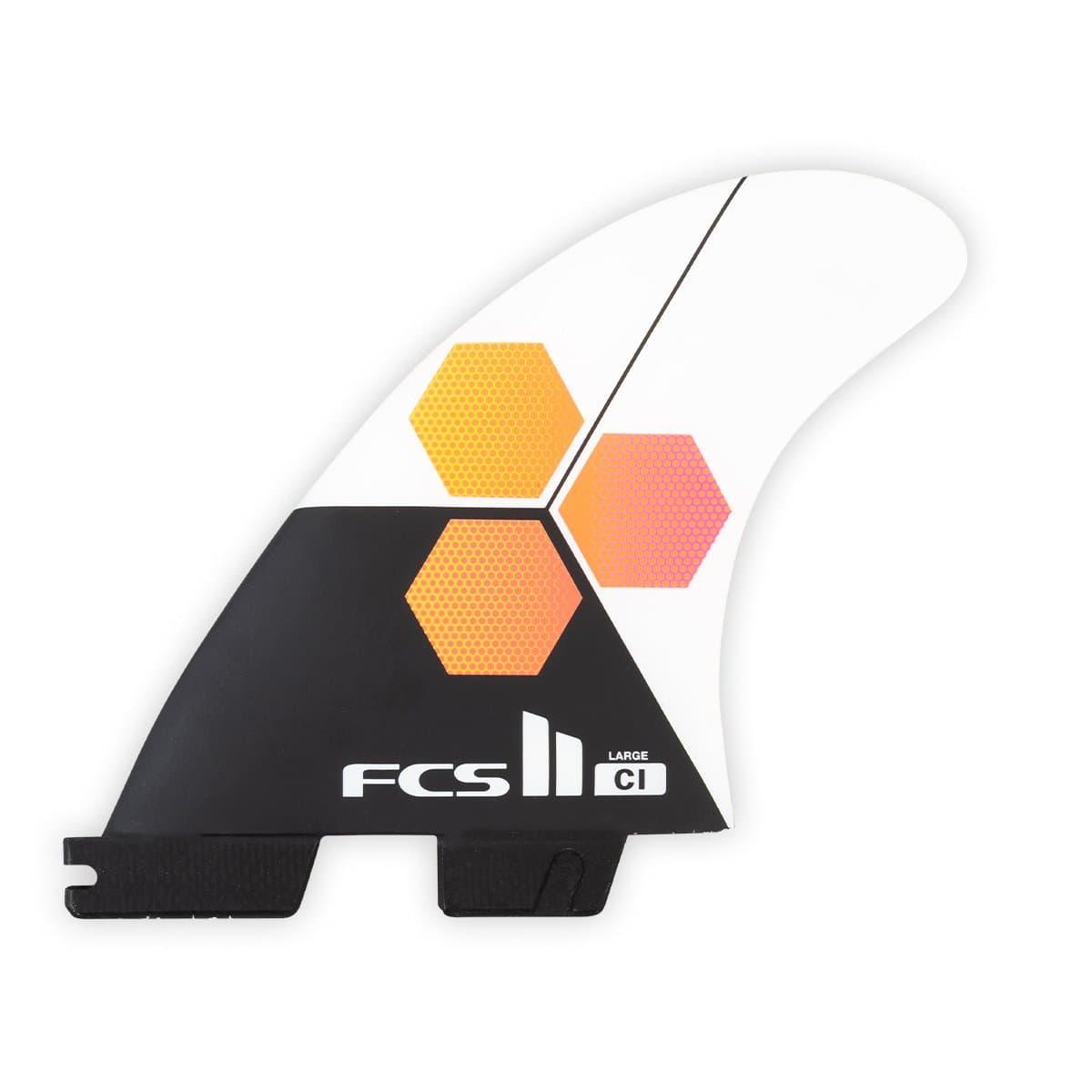 CI Tri Fins White - L