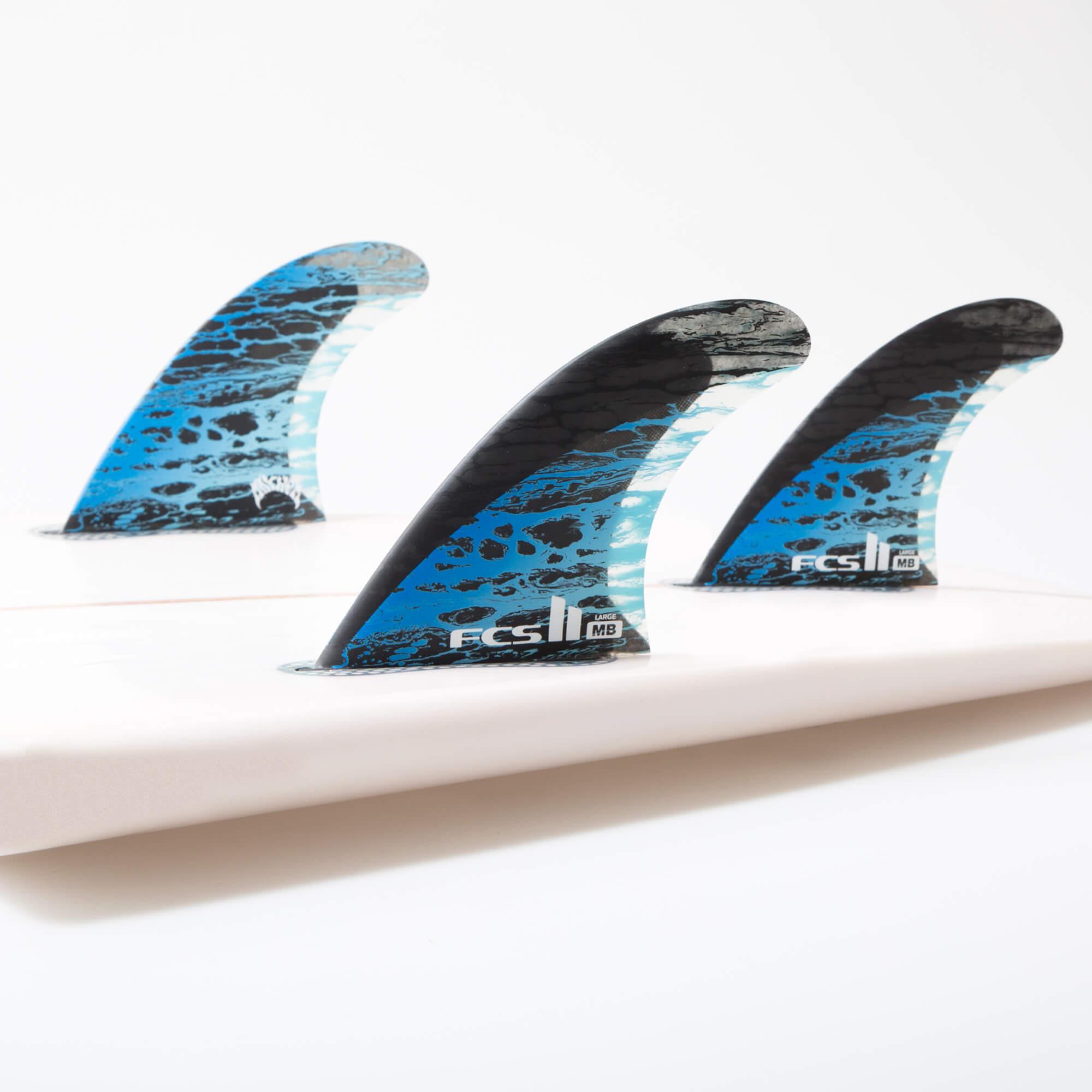 Buy the FCS Matt Biolos PC Carbon Tri-Quad Fins Online Now | Boardcave