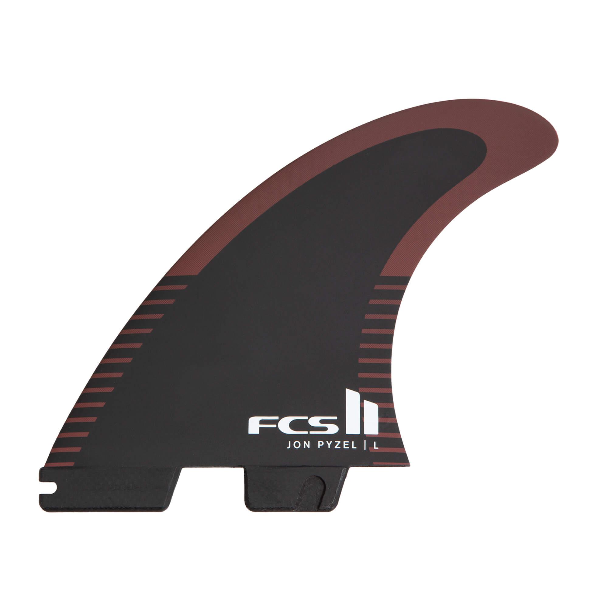 FCS II Pyzel PC Tri Fins - Black/Shiraz - M