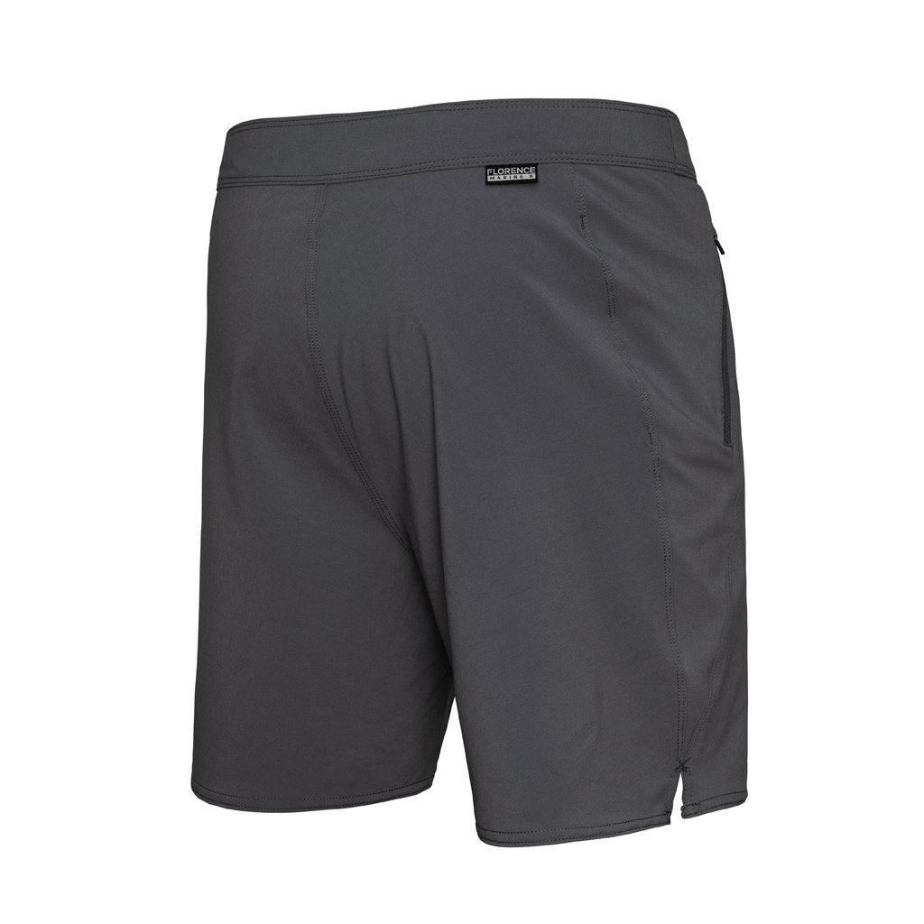 Florence Marine X Solid Boardshort - Grey back