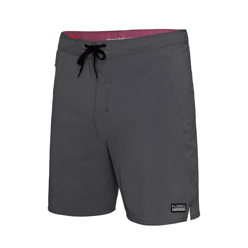 Florence Marine X Solid Boardshort - Grey front