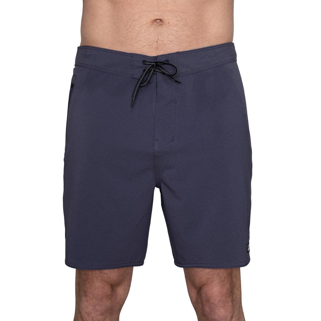 Florence Marine X Solid Boardshort - Indigo on model front