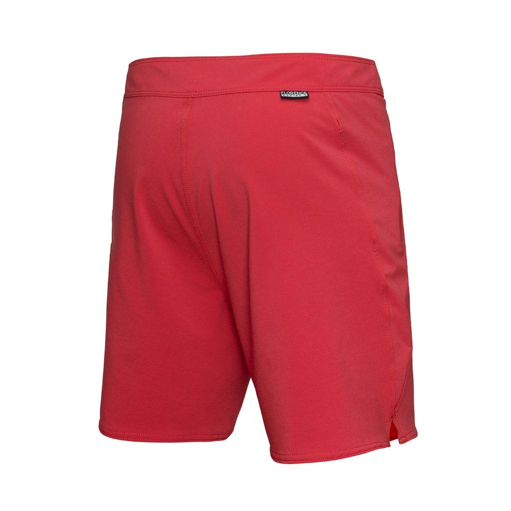 Florence Marine X Solid Boardshort - Red back