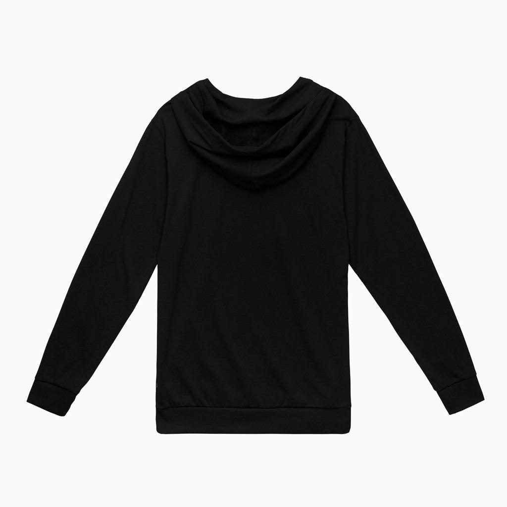 Florence Marine X Burgee Recover Hooded Long Sleeve T-shirt - Black back