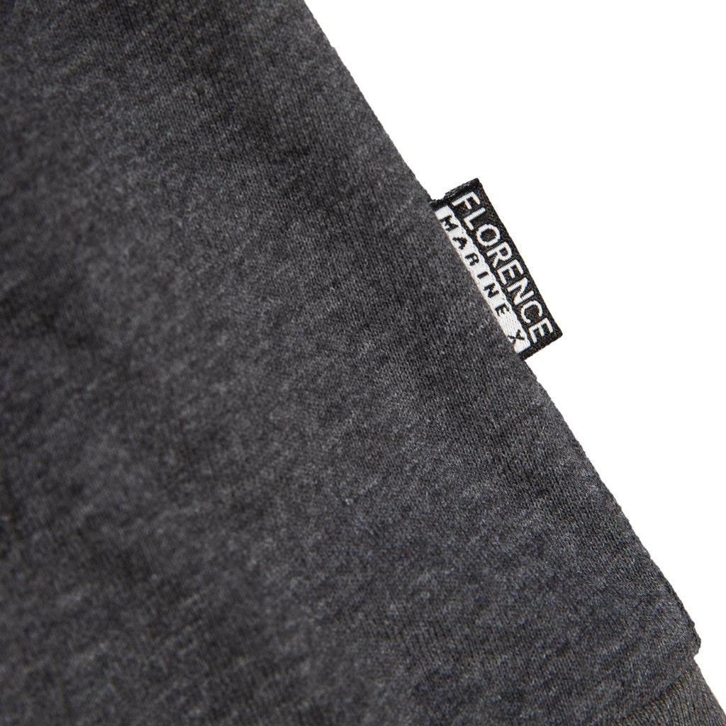 Florence Marine X Burgee Recover Hooded Long Sleeve T-shirt - Dark Heather Grey tag