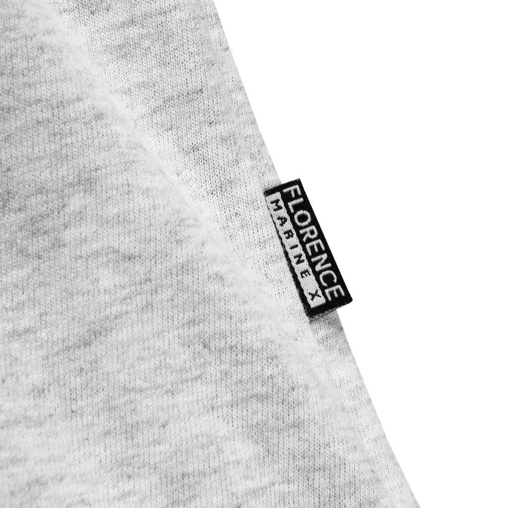 Florence Marine X Burgee Recover Hooded Long Sleeve T-shirt - Light Heather Grey tag