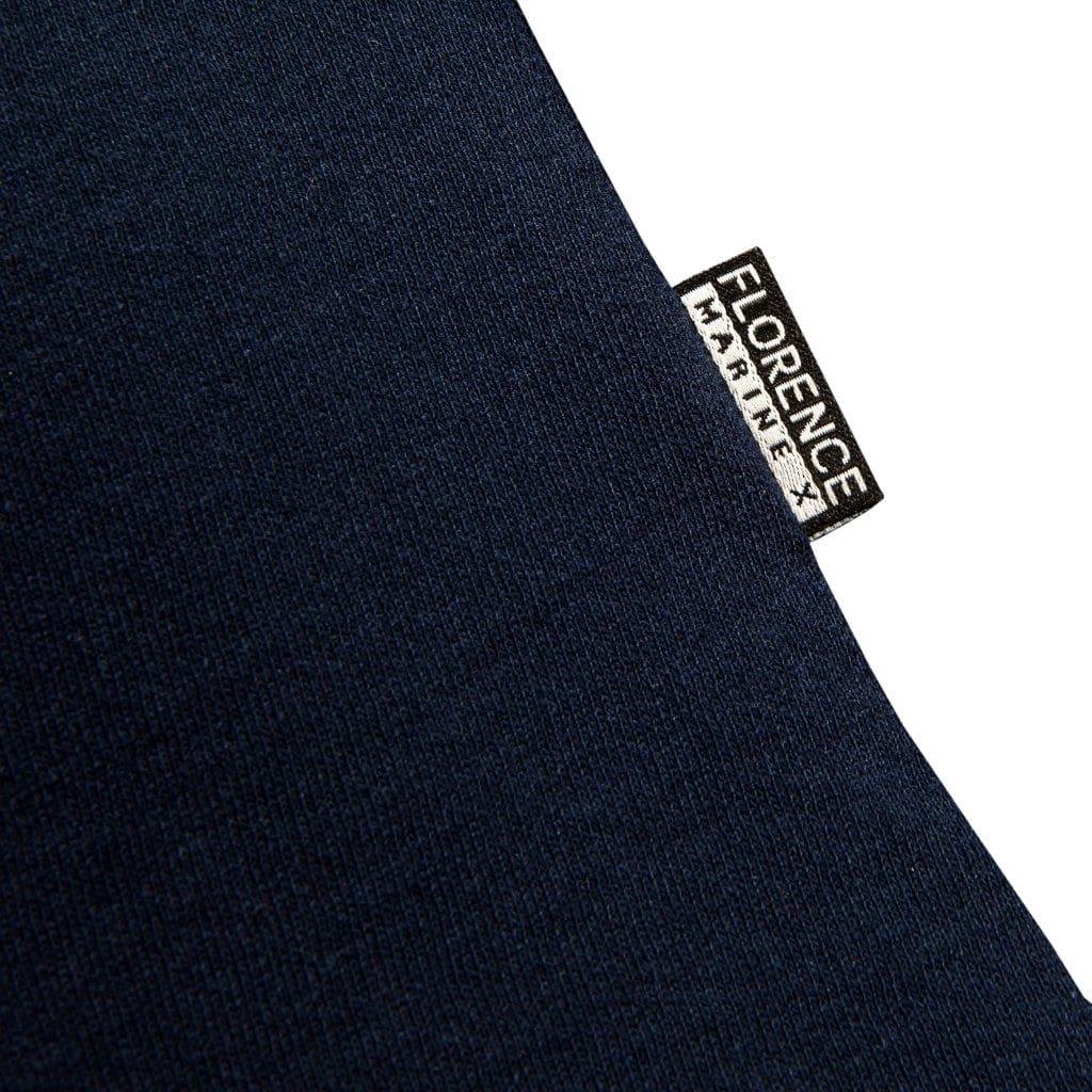 Florence Marine X Burgee Recover Hooded Long Sleeve T-shirt - Navy tag