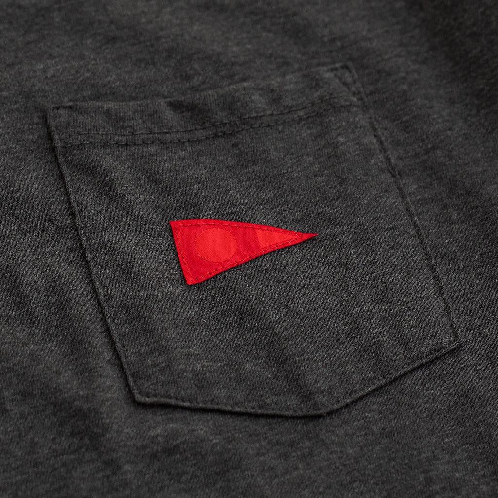 Florence Marine X Burgee Recover Pocket T-Shirt - Dark Heather Grey pocket